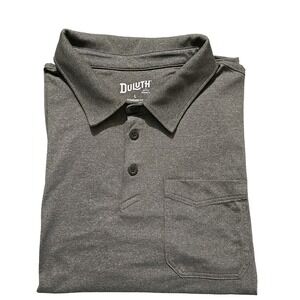 Duluth Trading Co Powercord Polo Men's L Standard Fit Style# 70902 Heather Green